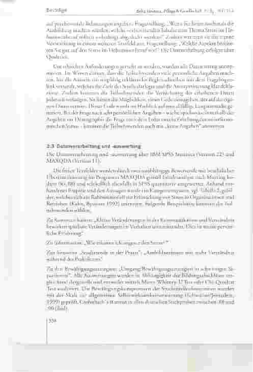 Vorschauseite 6: Vorbereitung auf Arbeitsbelastung: Thematisiert im Hebammenstudium? Die Vermittlung von effizienten Bewältigungsstrategien ist prioritär