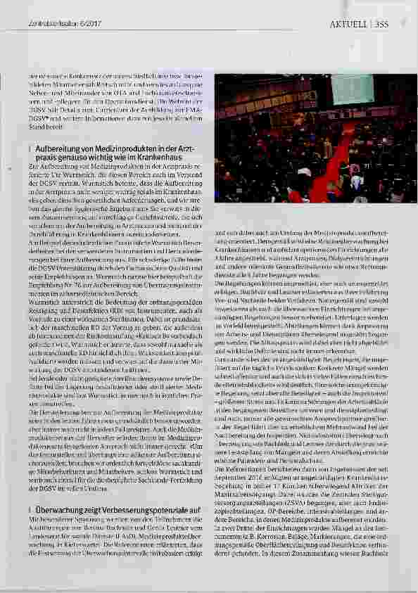 Vorschauseite 2: Nordlicht für alle professionell an der Aufbereitung von Medizinprodukten Interessierten 17. ZSVA Hygiene-Forum Schleswig-Holstein, 28. Oktober 2017, Damp