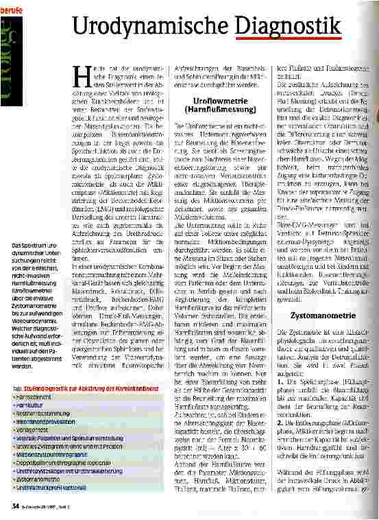 Vorschauseite 1: Urodynamische Diagnostik