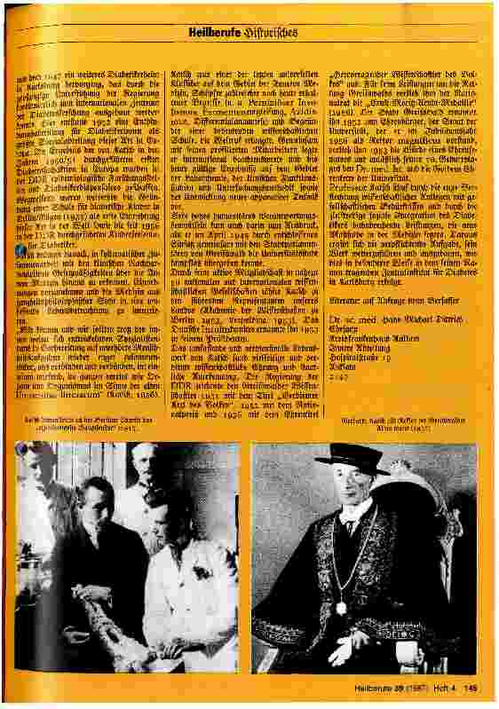 Vorschauseite 2: In memoriam Gerhardt Katsch (1887 - 1961)