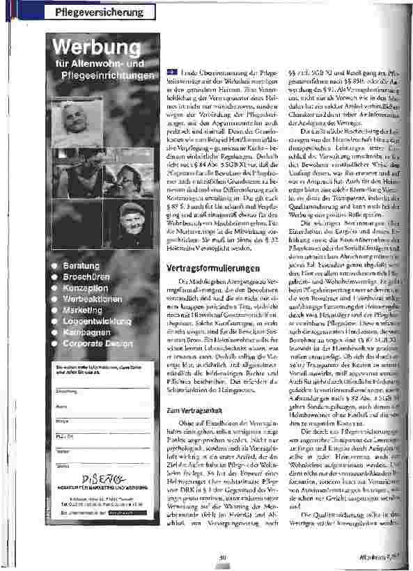 Vorschauseite 3: Mehr Transparenz und Mitbestimmung Auswirkungen des SGB XI aus Bewohnersicht