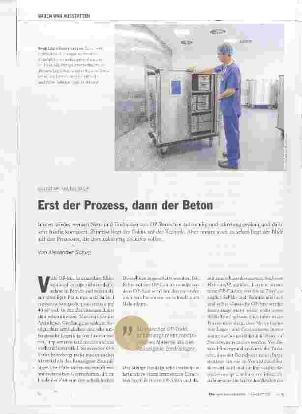 Vorschauseite 1: Erst der Prozess, dann der Beton