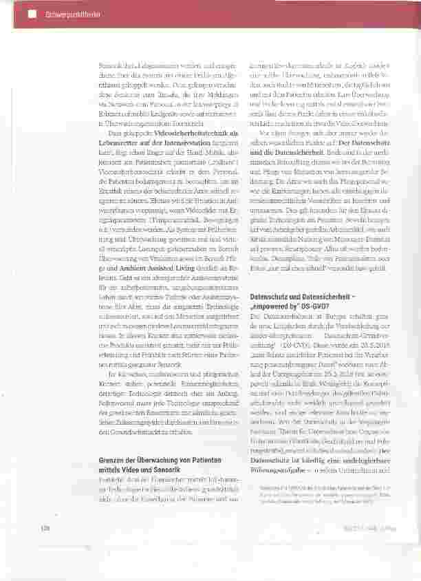 Vorschauseite 3: Chancen und Risiken der Digitalisierung in Klinik, Praxis und Pflege