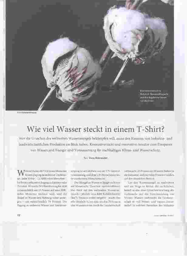 Vorschauseite 1: Wie viel Wasser steckt in einem T-Shirt?