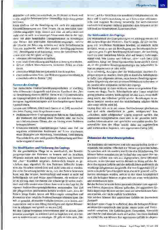 Vorschauseite 4: Wie erleben Männer ihre aggressiven Gefühle im depressiven Zustand?