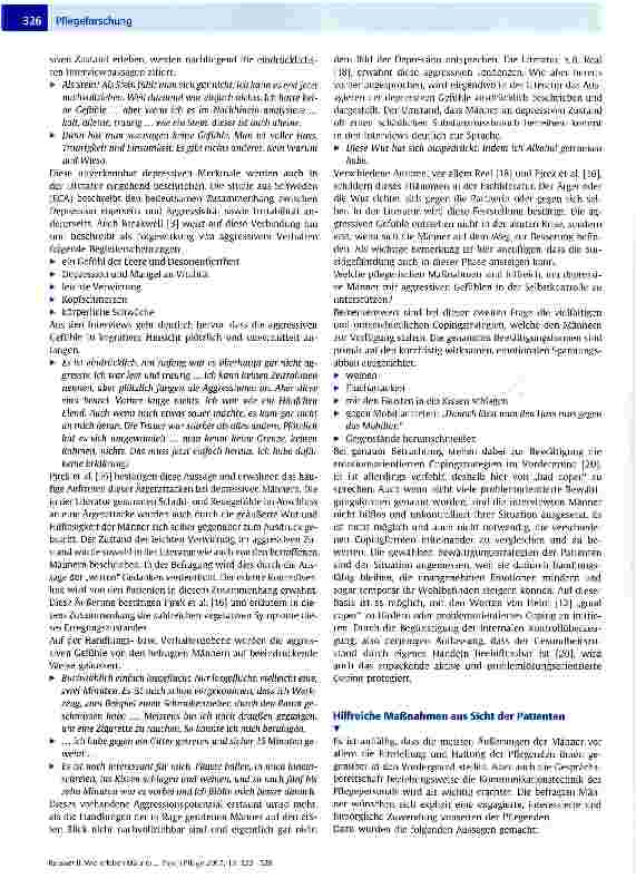 Vorschauseite 5: Wie erleben Männer ihre aggressiven Gefühle im depressiven Zustand?