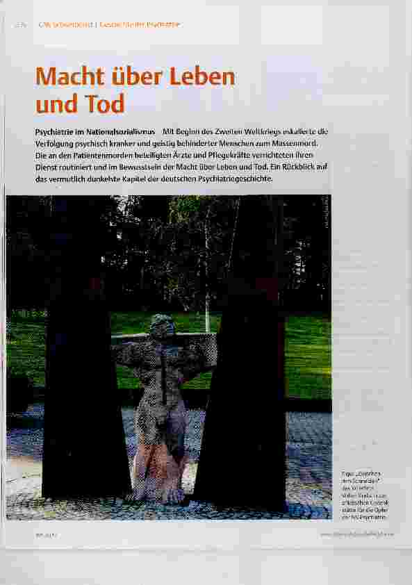 Vorschauseite 1: Macht über Leben und Tod