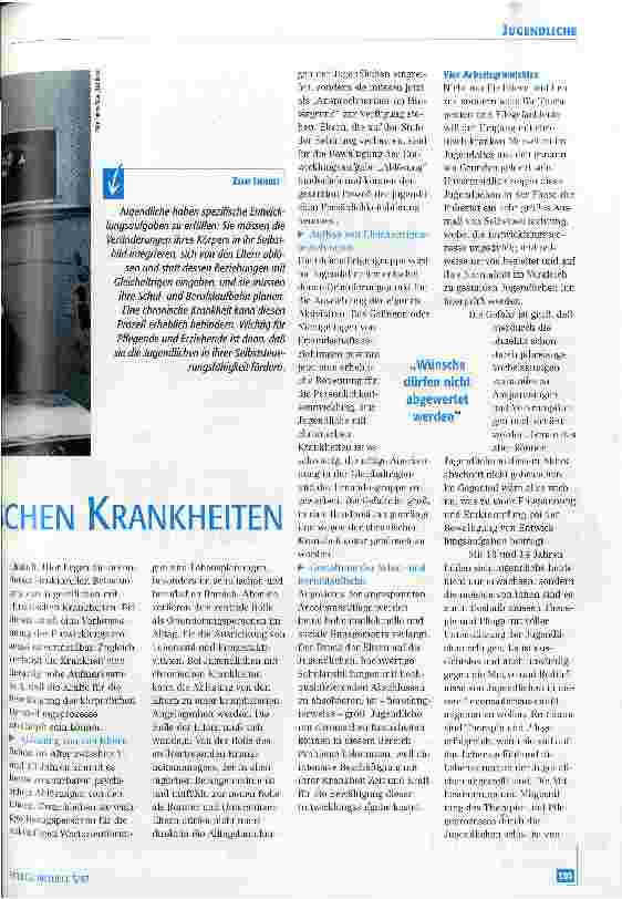 Vorschauseite 2: Jugendliche mit chronischen Krankheiten