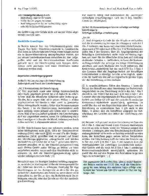 Vorschauseite 2: Zuwendung ersetzt das Schloß Eine Untersuchung über freiheitsberaubende Maßnahmen in der Akutpsychiatrie