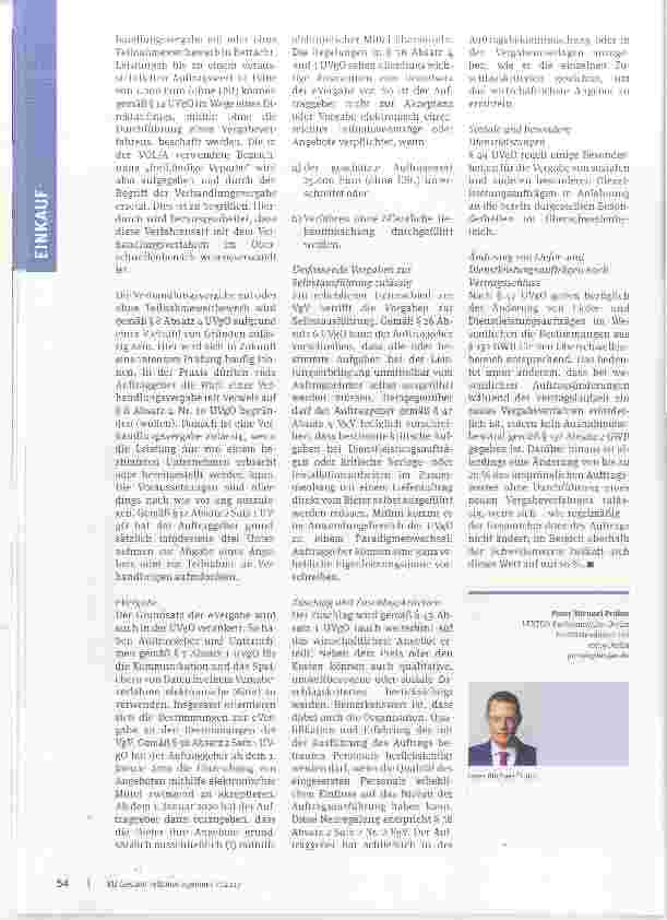 Vorschauseite 3: Vergaberecht - alles neu?