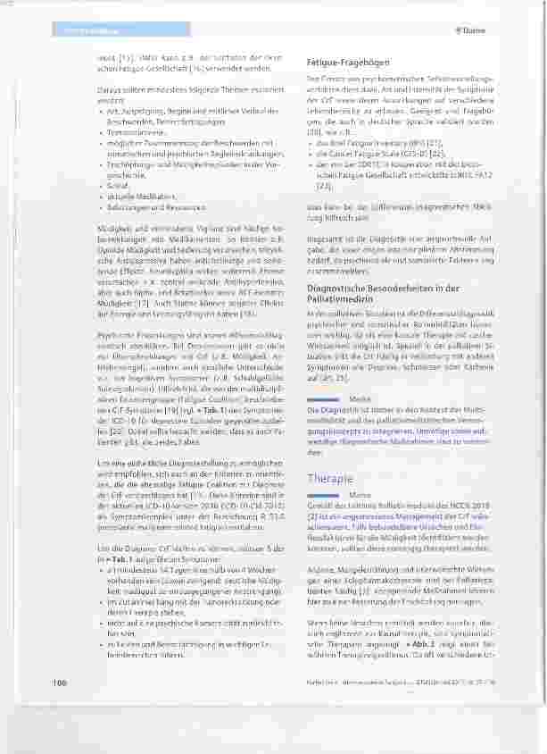 Vorschauseite 4: Tumorassoziierte Fatigue in der Paiiiativsituation Grundlagen, Diagnostik und evidenzbasierte Therapie