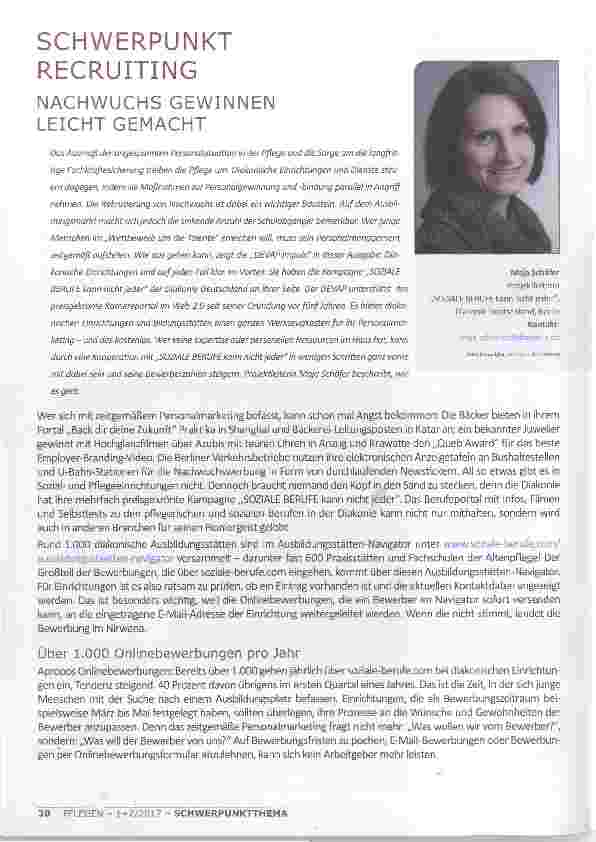 Vorschauseite 1: SCHWERPUNKT RECRUITING