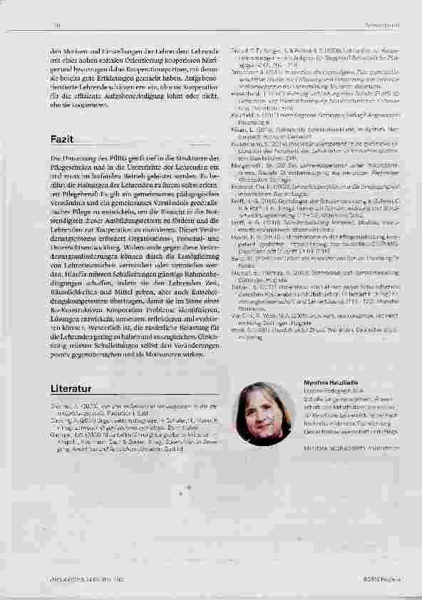 Vorschauseite 6: Veränderungen als Herausforderung für Pflegeschulen
