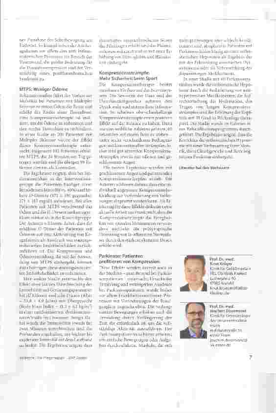 Vorschauseite 2: Ödeme verringern und Beweglichkeit fördern Kompression bei MS und Parkinson