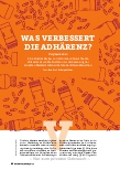 Vorschauseite 1: WAS VERBESSERT DIE ADHÄRENZ?