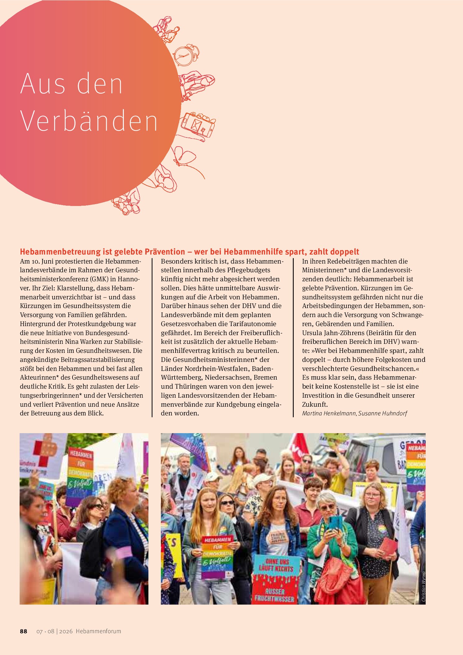 Vorschauseite 1: Aus den Verbänden