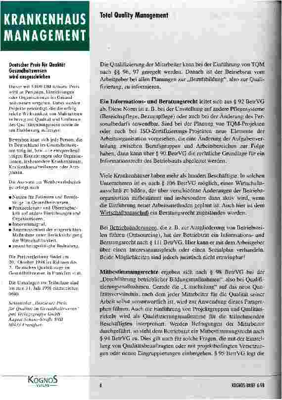 Vorschauseite 4: Rechte und Pflichten der Mitarbeitervertretungen im Qualitätsmanagement