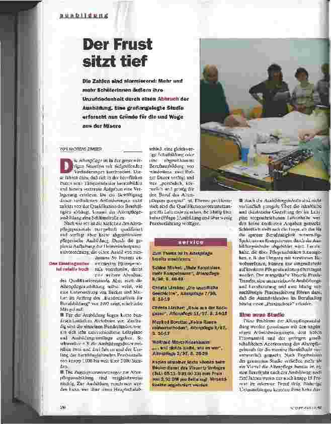 Vorschauseite 1: Der Frust sitzt tief
