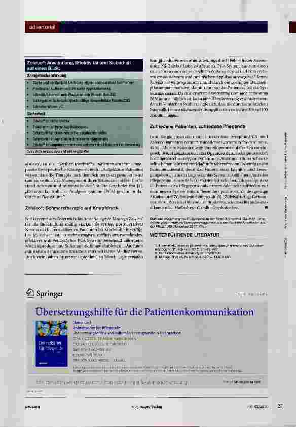 Vorschauseite 2: Schmerzmanagement nach der OP
