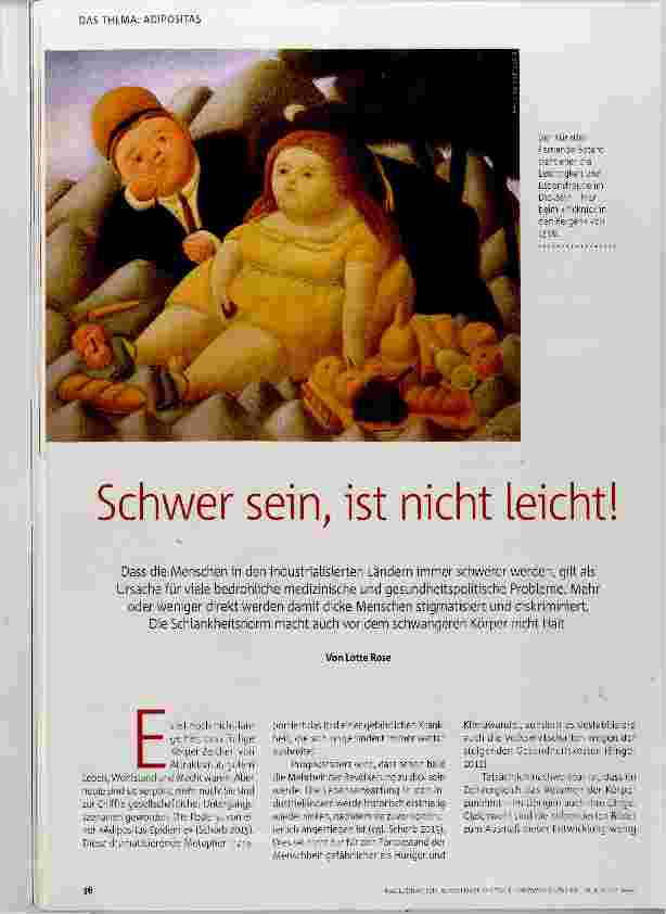Vorschauseite 1: Schwer sein, ist nicht leicht!