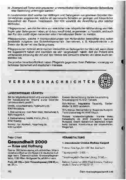 Vorschauseite 2: ICN-Richtlinien Die Rolle des Pflegenden gegenüber Inhaftierten und Gefangenen