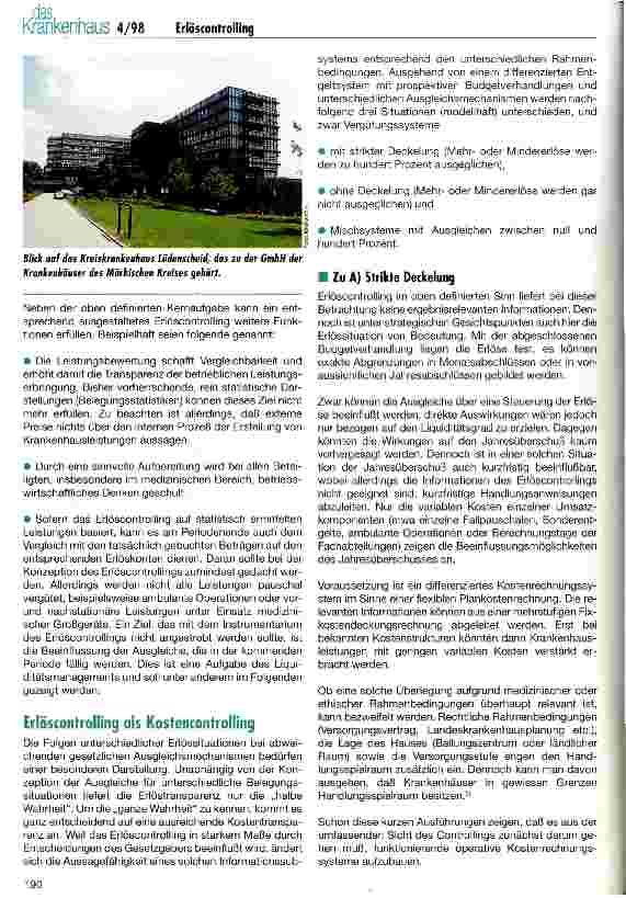 Vorschauseite 3: Erlöscontrolling im Krankenhaus - welche Informationen kann es liefern?