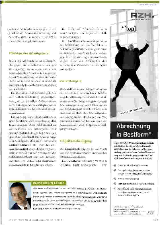 Vorschauseite 3: Arbeitsund Wegeunfälle -wo lauern die Gefahren?