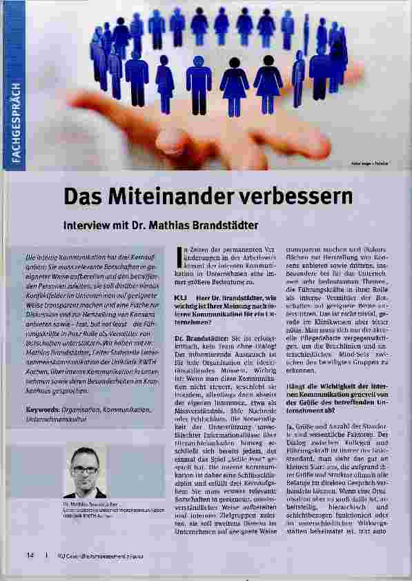 Vorschauseite 1: Das Miteinander verbessern