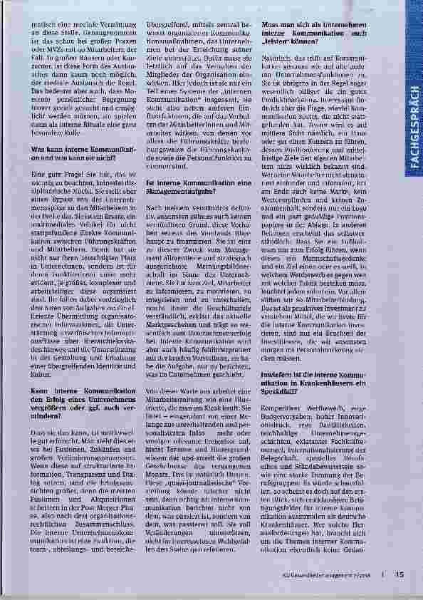 Vorschauseite 2: Das Miteinander verbessern