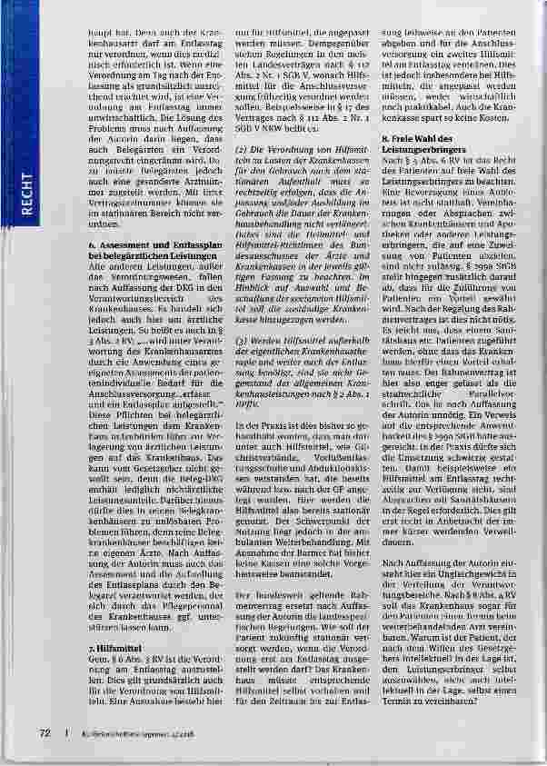 Vorschauseite 2: Das neue Entlassmanagement nach § 39 Abs. la SGB V