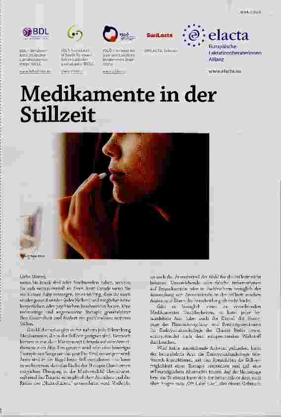 Vorschauseite 1: Medikamente in der Stillzeit