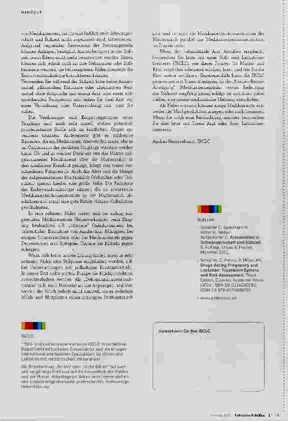 Vorschauseite 2: Medikamente in der Stillzeit