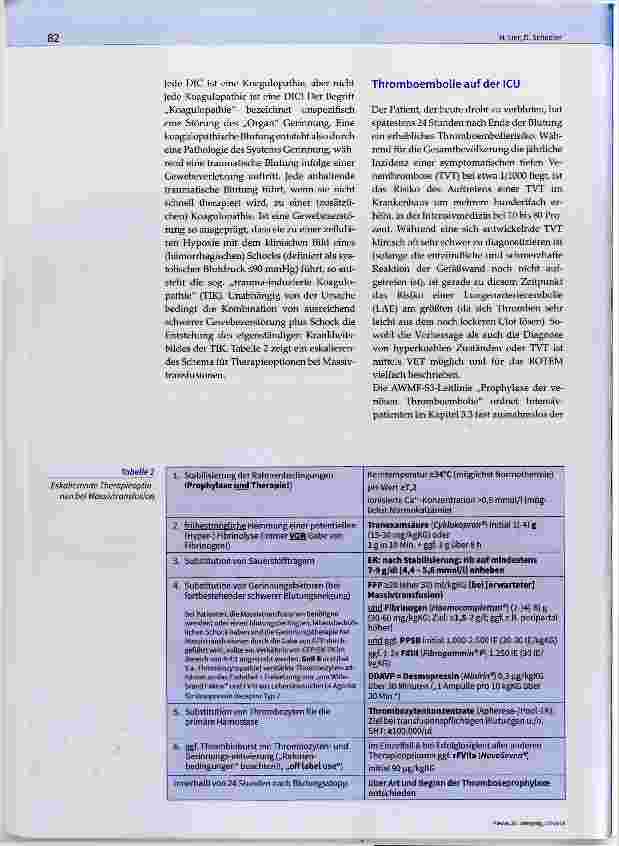 Vorschauseite 5: Blutung VS. Thromboembolie auf der Intensivstation