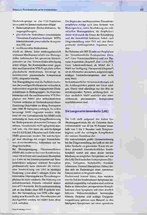 Vorschauseite 6: Blutung VS. Thromboembolie auf der Intensivstation