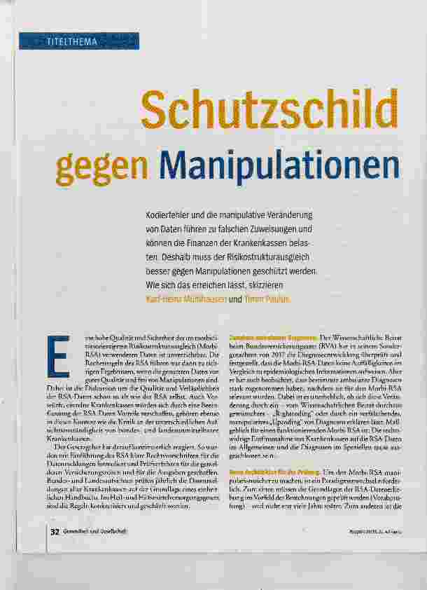 Vorschauseite 1: Schutzschild gegen Manipulationen