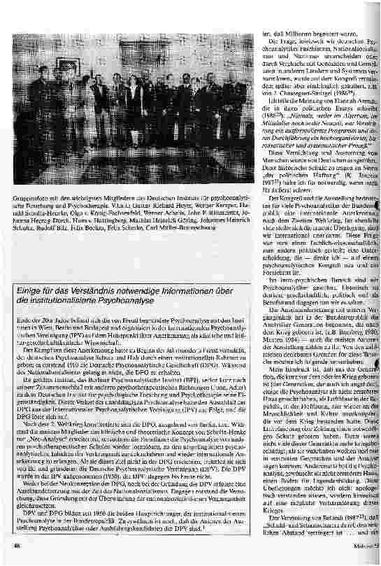 Vorschauseite 4: Hier geht das Leben auf eine sehr merkwürdige Weise weiter Psychoanalyse im Nationalsozialismus -- eine Ausstellung