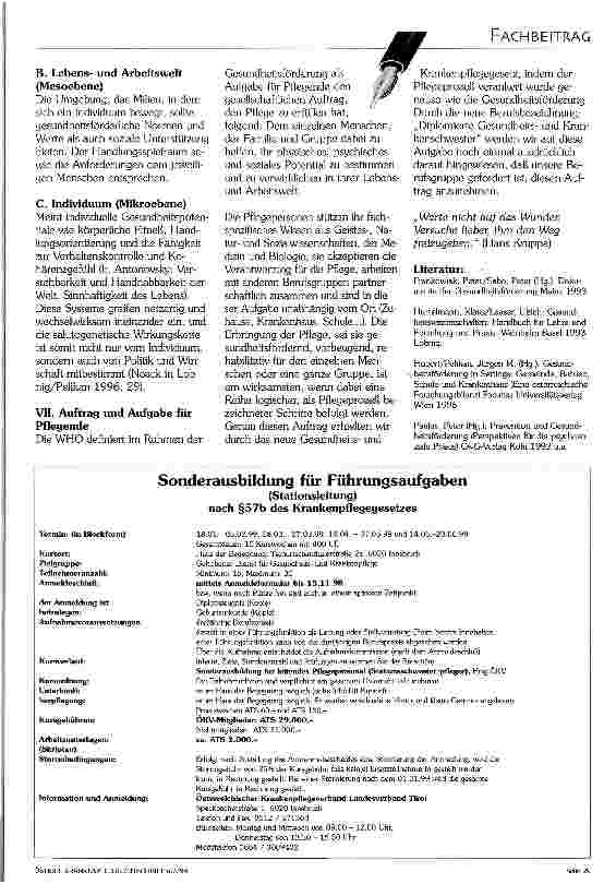 Vorschauseite 4: Gesundheitsförderung und Prävention