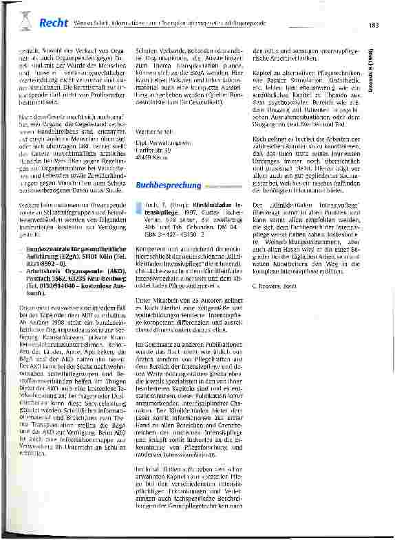 Vorschauseite 5: Informationen zum Transplantationsgesetz und Organspende