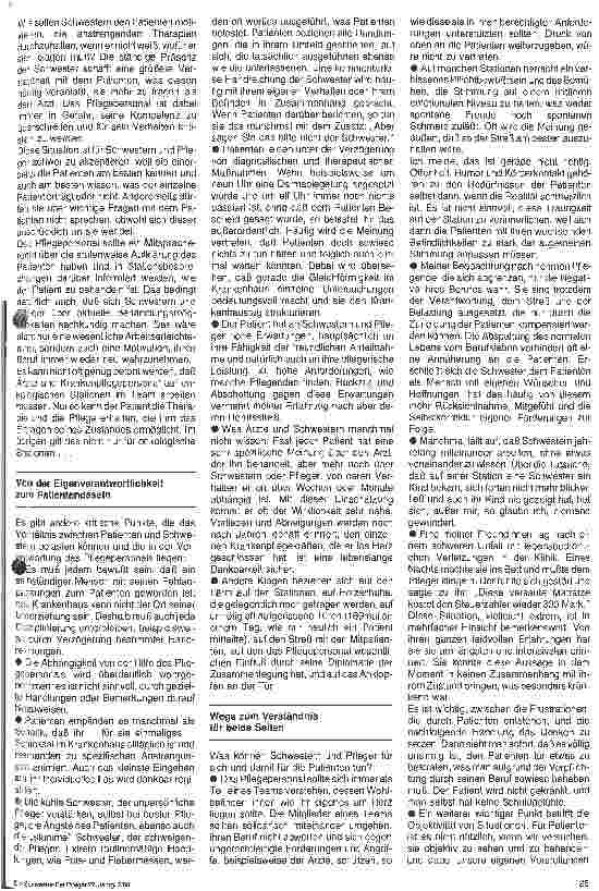Vorschauseite 2: Die Abhängigkeit des Patienten Zur Situation auf Onkologiestationen