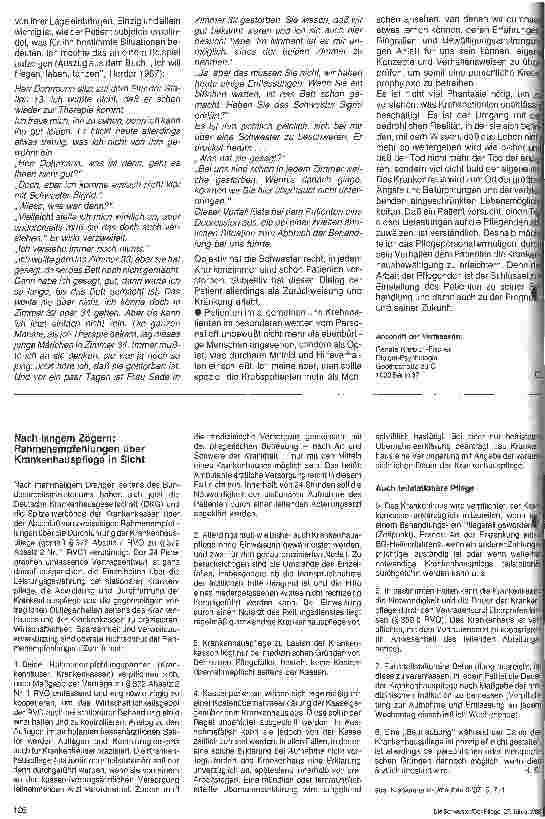 Vorschauseite 3: Die Abhängigkeit des Patienten Zur Situation auf Onkologiestationen