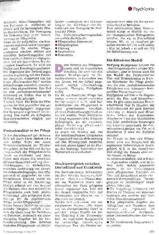 Vorschauseite 4: Veränderte Krankenhausstrukturen - Chancen und Herausforderungen für die psychiatrische Pflege 3. Europäisches Psychiatrisches Krankenplfegesymposium Wiesloch