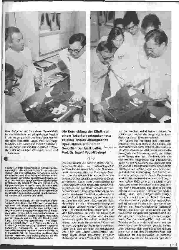 Vorschauseite 2: Die Thorax-chirurgische Spezialklinik Heidelberg-Rohrbach