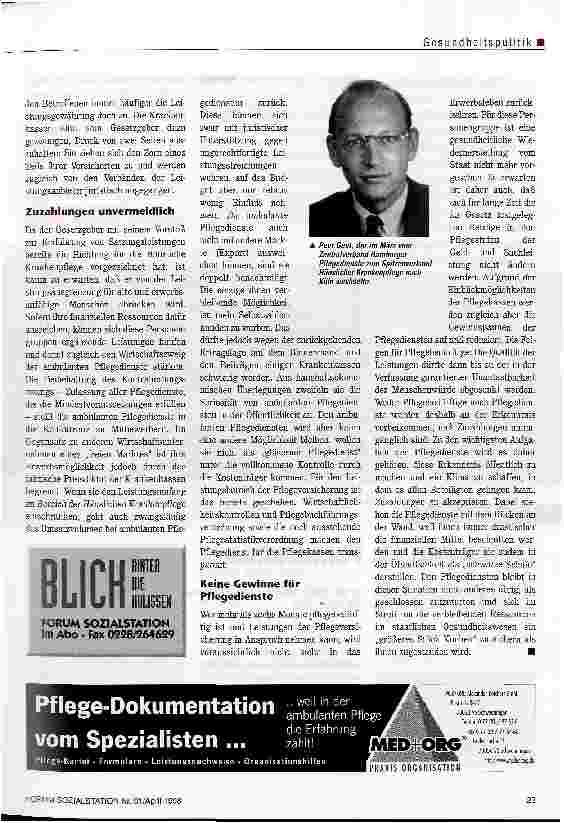 Vorschauseite 2: Kassen machen weiter Druck Alte und erwerbsunfähige Menschen haben das Nachsehen