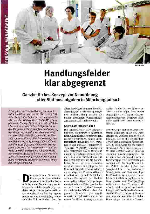 Vorschauseite 1: Handlungsfelder klar abgegrenzt