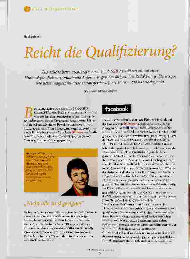 Vorschauseite 1: Reicht die Qualifizierung?