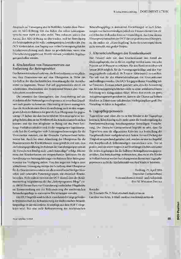 Vorschauseite 3: Caritas befürwortet Referentenentwurf zur Beitragsentlastung von Krankenversicherten