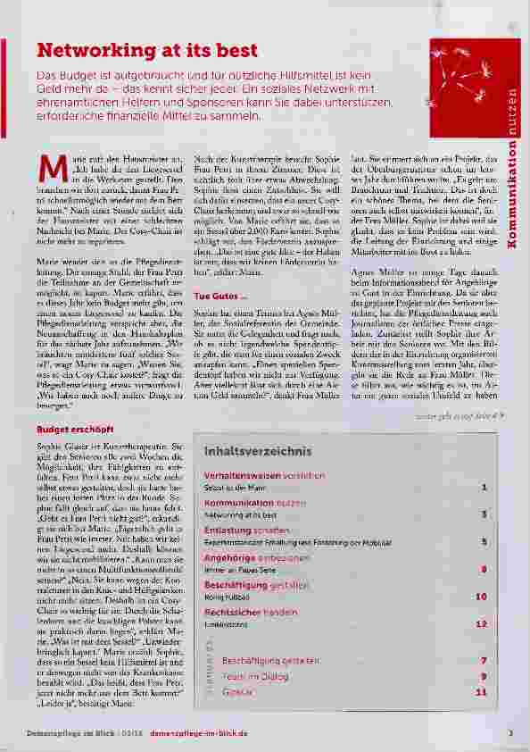 Vorschauseite 1: Networking at its best
