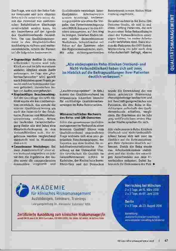 Vorschauseite 3: Gemeinsam für die beste Reha