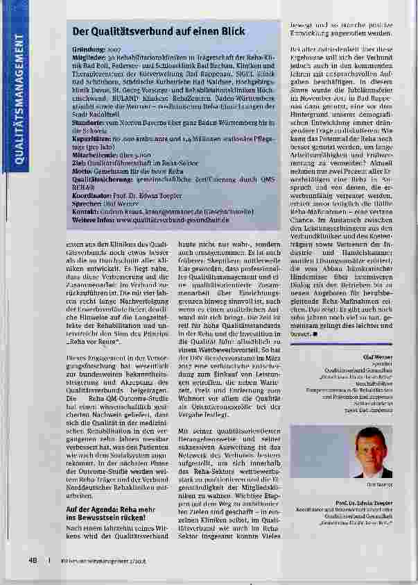 Vorschauseite 4: Gemeinsam für die beste Reha