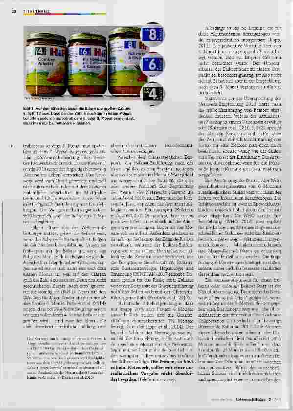 Vorschauseite 2: Beikostempfehlungen und Wirtschaftsinteressen